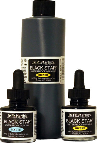 Dr P. H. Martin BLACK STAR Indian Ink