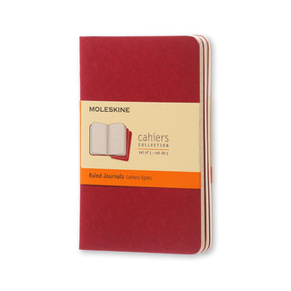 Moleskine Cahier Journals - CRANBERRY RED