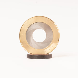 Trouva: Iris Solid Brass Circle Drawing Tool with Walnut Centring Tool