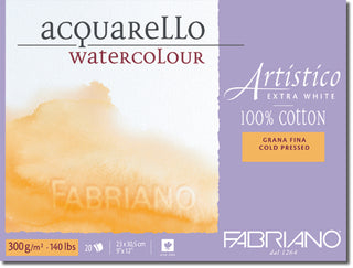 Fabriano Artistico Watercolour Blocks - Extra White Shade