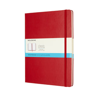 Moleskine Classic Hard Cover Notebook - SCARLET RED