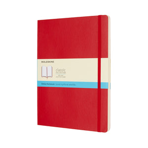 Moleskine Classic Soft Cover Notebook - SCARLET RED