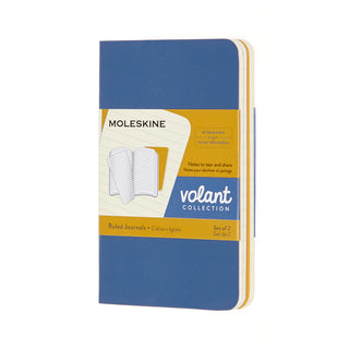 Moleskine Volant Journals - FORGET-ME-NOT BLUE/AMBER YELLOW