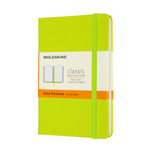 Load image into Gallery viewer, Moleskine Classic Hard Cover Notebook - LEMON GREEN
